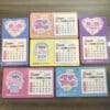 Mini calendarios de Imán X12