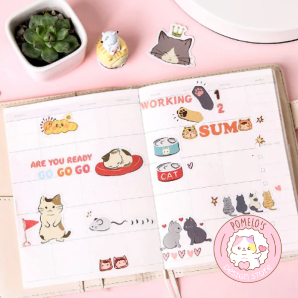 Stickers Gatitos Tiernos