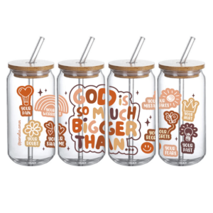 Vaso Cristal God is so much -Brillitos