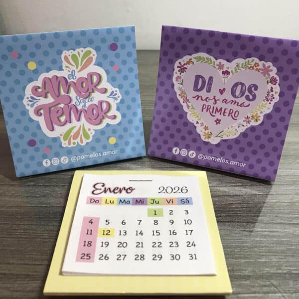 Mini calendarios de Mesa x12