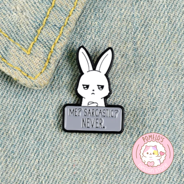 Pin Conejito Sarcástico