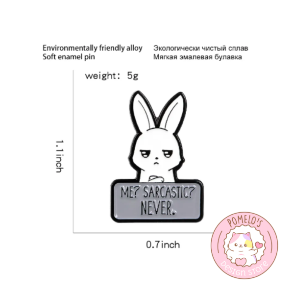 Pin Conejito Sarcástico