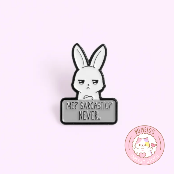 Pin Conejito Sarcástico