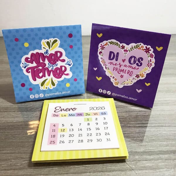 Mini calendarios de Mesa x12