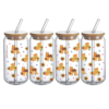 Vaso Perritos de Vidrio con Popote 2 -HC