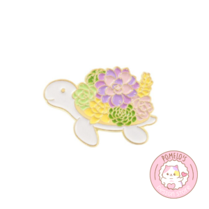 Pin Tortuga con Flores