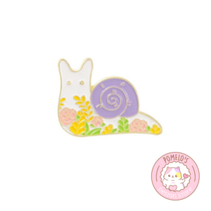 Pin Caracol con Flores