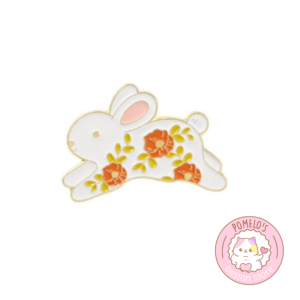 Pin Conejito con Flores