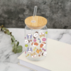 Vaso Perritos de Vidrio con Popote 1 -HC