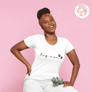 Camiseta Dog Mom -Mujer