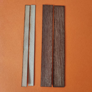 Pabilo de Madera con chapa M (12.5x150 mm)