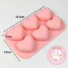 Molde Corazones 2