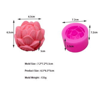 Molde Flor de Silicona
