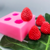 Molde Fresas decorativas x4