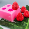 Molde Fresas decorativas x4
