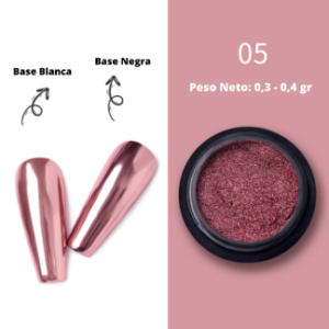 Polvo de Uñas Espejo Rosa