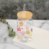 Vaso Gatitos de Vidrio con Popote 2 -HC