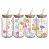 Vaso Gatitos de Vidrio con Popote 2 -HC