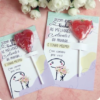 Colombina de Corazón con Tarjeta Personalizada