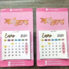 Mini calendario de imán x12 recordatorios