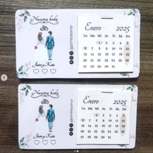 Mini calendario de imán x12 recordatorios