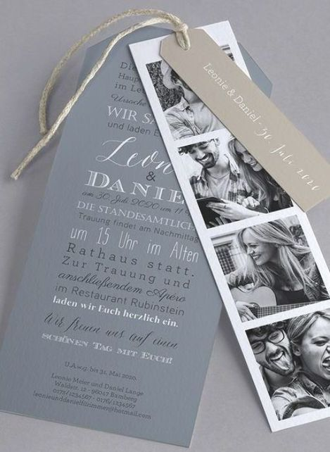 Invitación con Fotografías | 3 Piezas Personalizadas