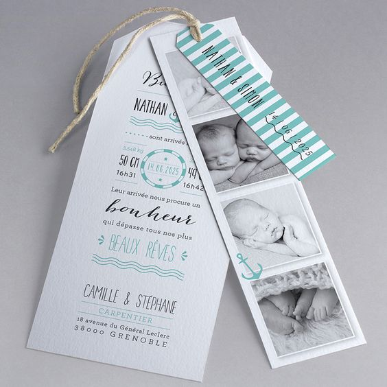Invitación con Fotografías | 3 Piezas Personalizadas