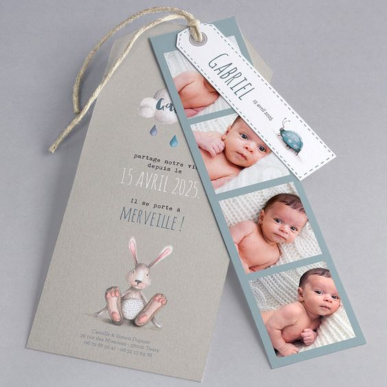 Invitación con Fotografías | 3 Piezas Personalizadas