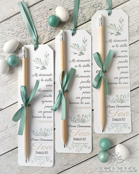 Lápices con tarjeta personalizada