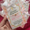 Pulseras artesanales con tarjeta personalizada