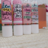 Humectante de labios con tarjeta personalizada