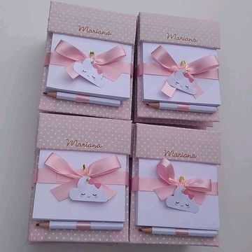 Mini Agendas con hojas blancas + lápiz personalizado