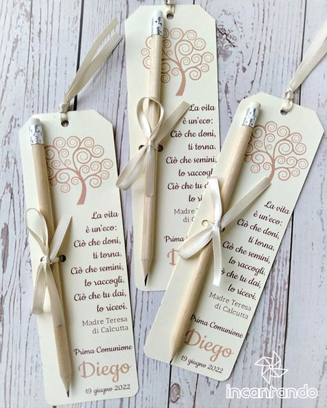 Lápices con tarjeta personalizada