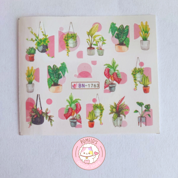 10 Stickers para Uñas BN-1763