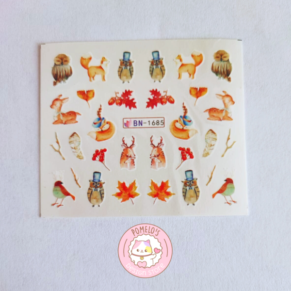 20 Stickers para Uñas BN-1685