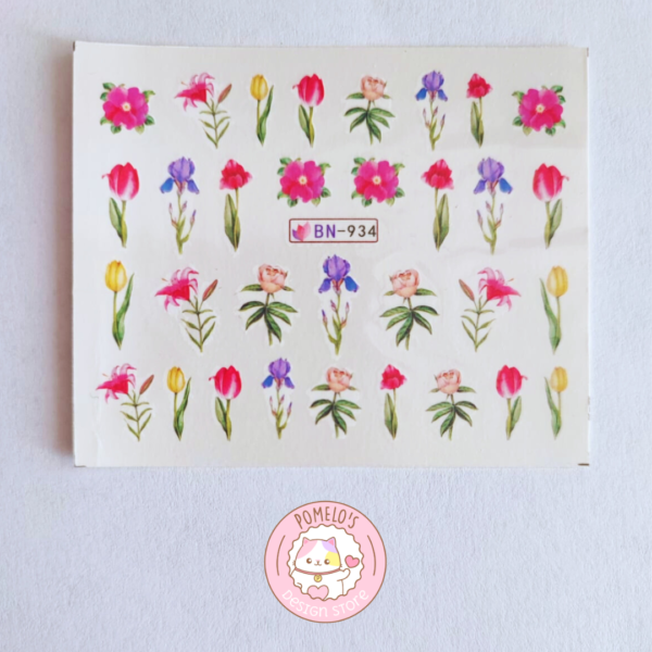 24 Stickers para Uñas BN-934