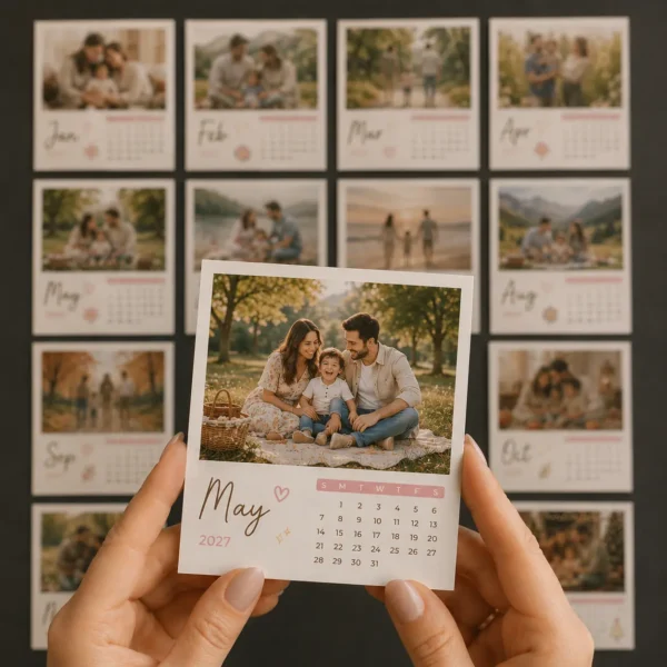 4 Calendario Magnético Personalizado con Fotos