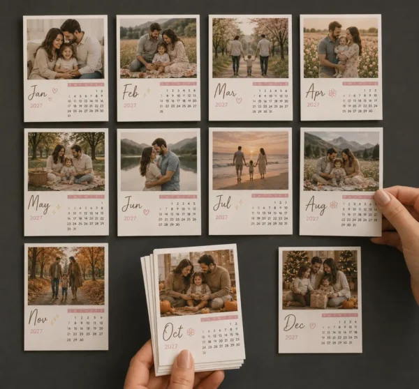 5 Calendario Magnético Personalizado con Fotos