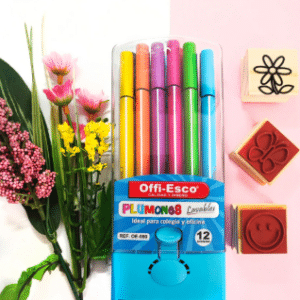 Plumones x12 Offi-Esco – Colores Vibrantes