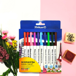 Micropunta Plus x12 Pelikan – Colores Intensos y Precisión