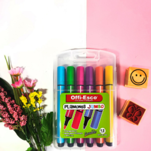 Plumones Jumbo x12 Offi-Esco