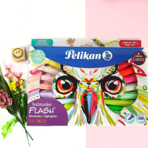 Resaltadores Búho x16 Pelikan – Color Pastel y Neón en un Solo Pack