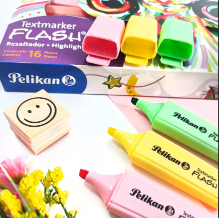 Resaltadores Búho x16 Pelikan – Color Pastel y Neón en un Solo Pack