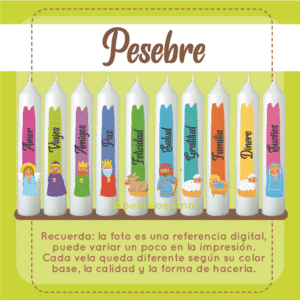Papelitos para personalizar velas
