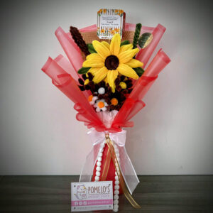 Girasol Hermoso Ramo de Flores Eternas Premium