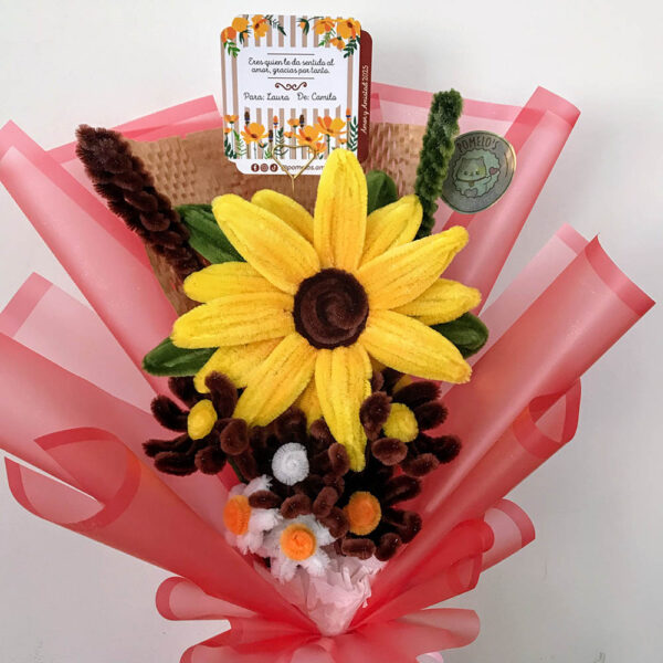 IMG_1395 Girasol Hermoso Ramo de Flores Eternas Premium
