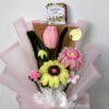 Tulipanes y Gerberas Hermoso Ramo de Flores Eternas Premium