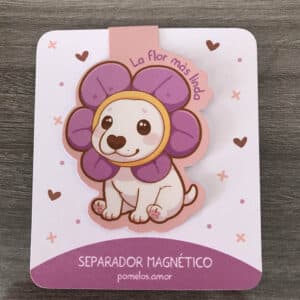 Separador de Imán La Flor más Linda Perrito