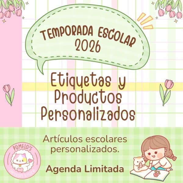 Etiquetas Escolares (stickers para marcar útiles)