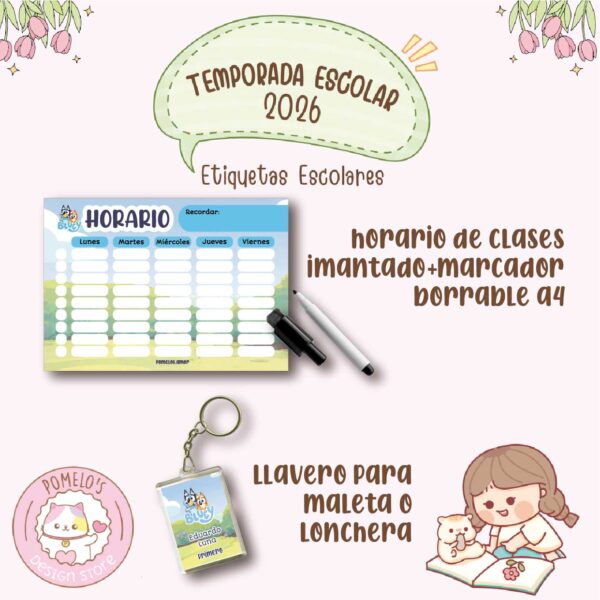 Etiquetas Escolares (stickers para marcar útiles)
